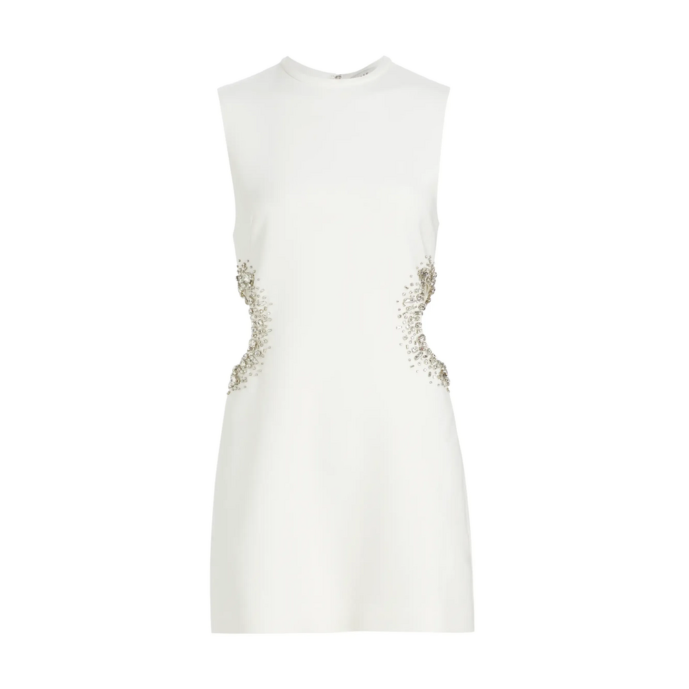 A.L.C. Skye Crystal-Embellished Minidress in White